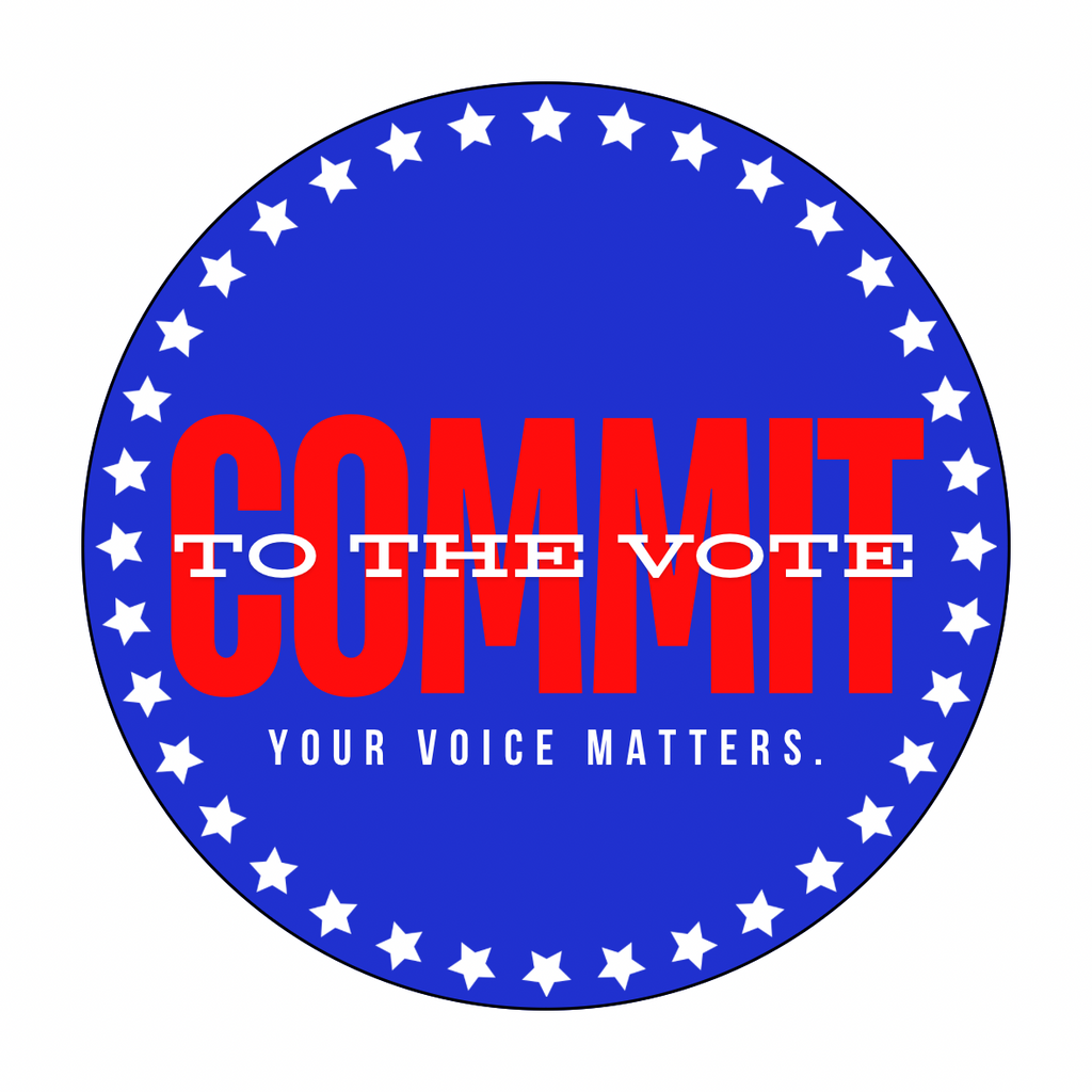 COMMIT to the Vote Sticker