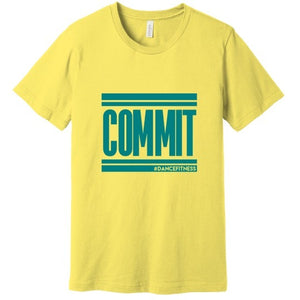 Yellow w/ Teal COMMIT Tee