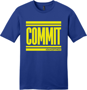 COMMIT Tee - Blue w/ Yellow